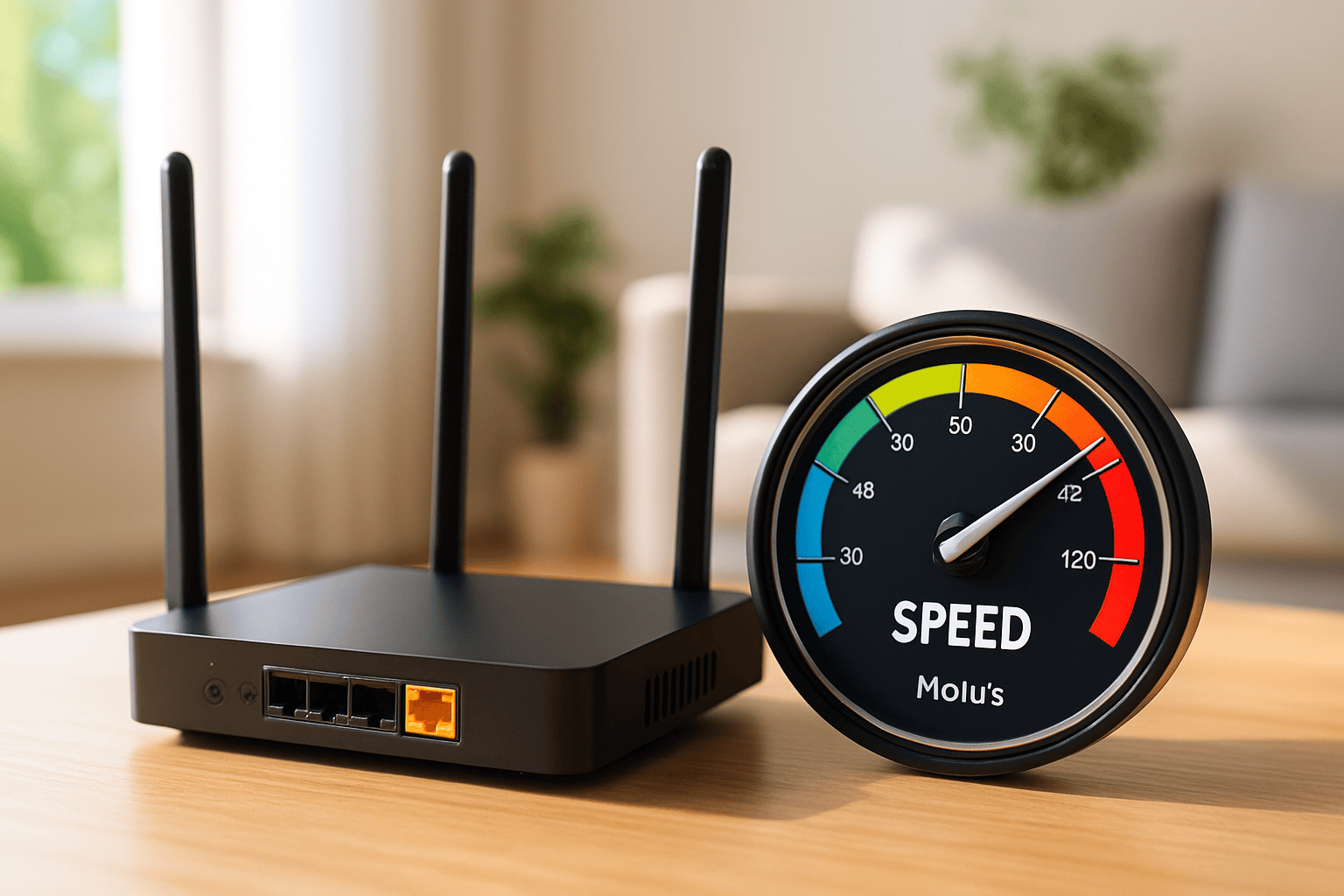 Modern otthoni wifi router gyors internettel 2025-ben